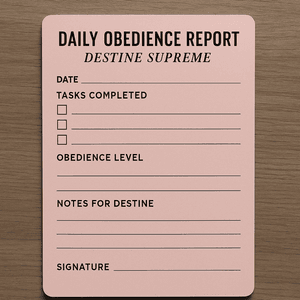 daily obediene report