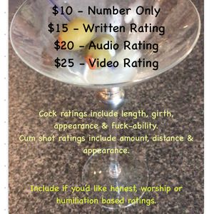 Cum shot rating