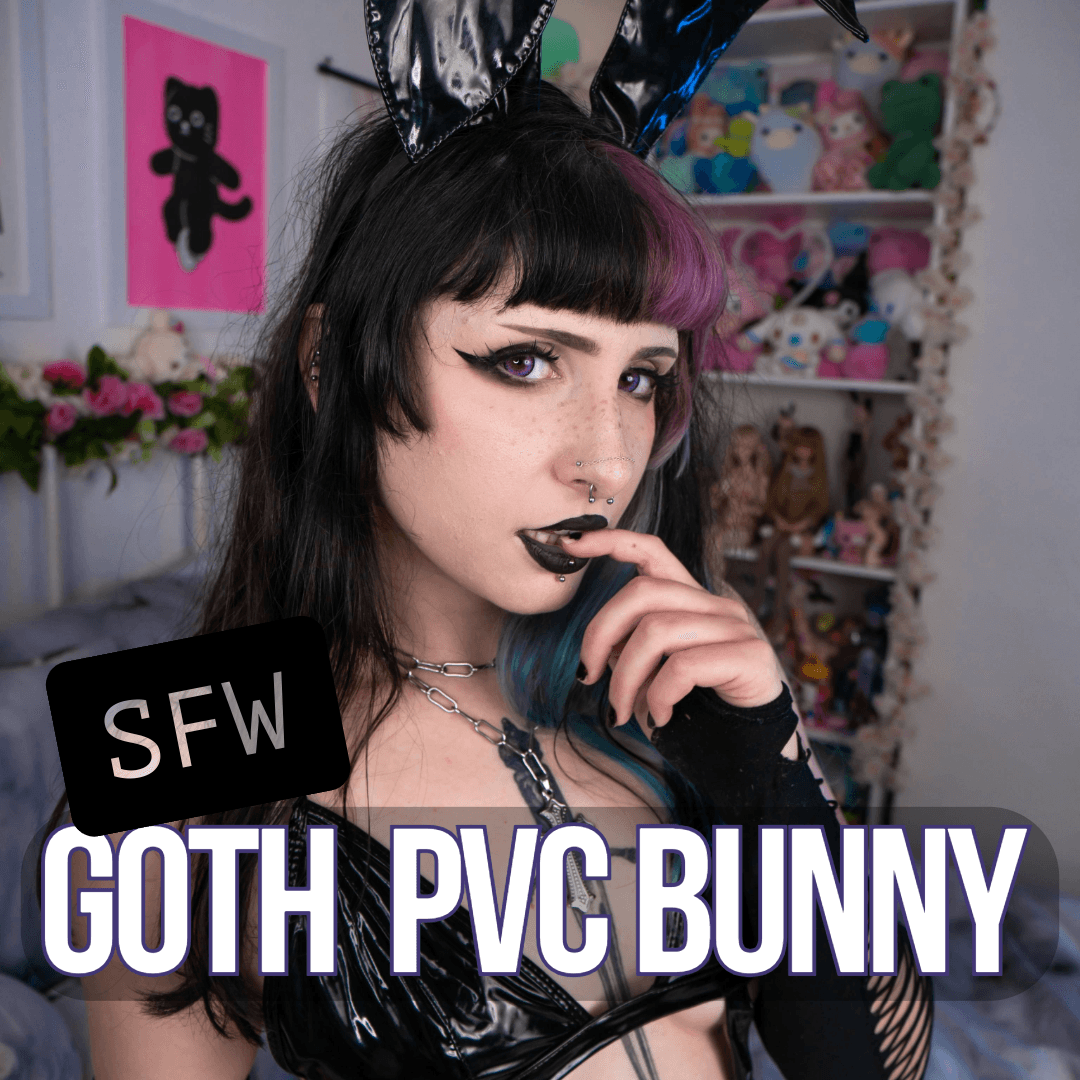 Goth PVC Bunny Photoset