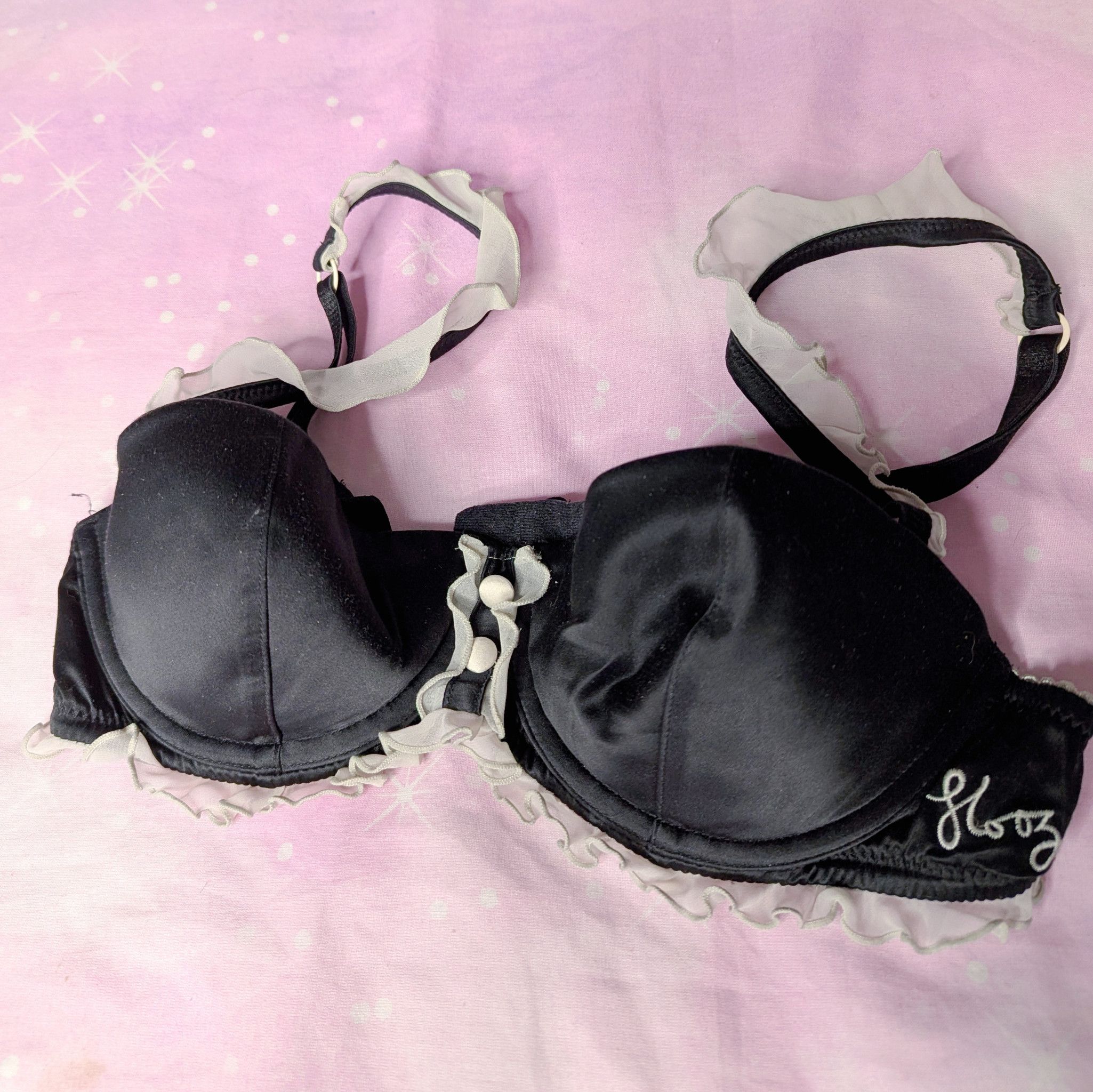 Old Black and White Maid Bra