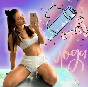 Hot set of yoga photos and videos
