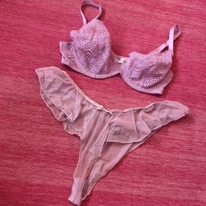 Lavender Bra and Panty Set