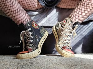 Crusty Old Damaged Converse Sneakers