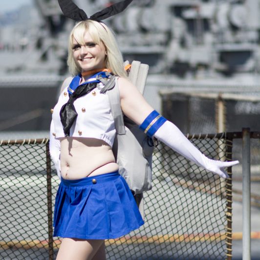 USED Shimakaze Cosplay sissy crossdresser