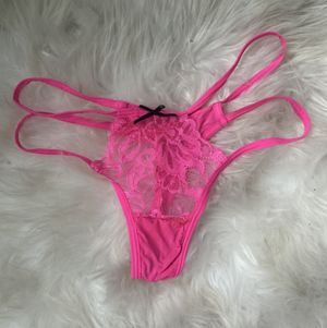 Hot Pink Lace Panties