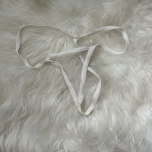 Sheer White GString