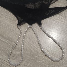 My panties with beads