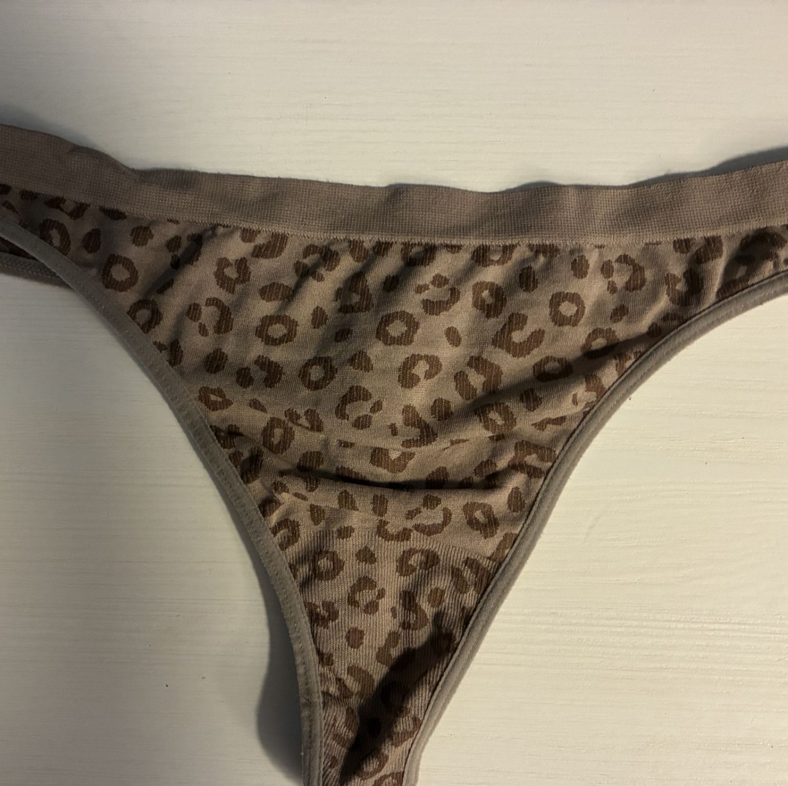 Pre worn Leopard Print Thongs