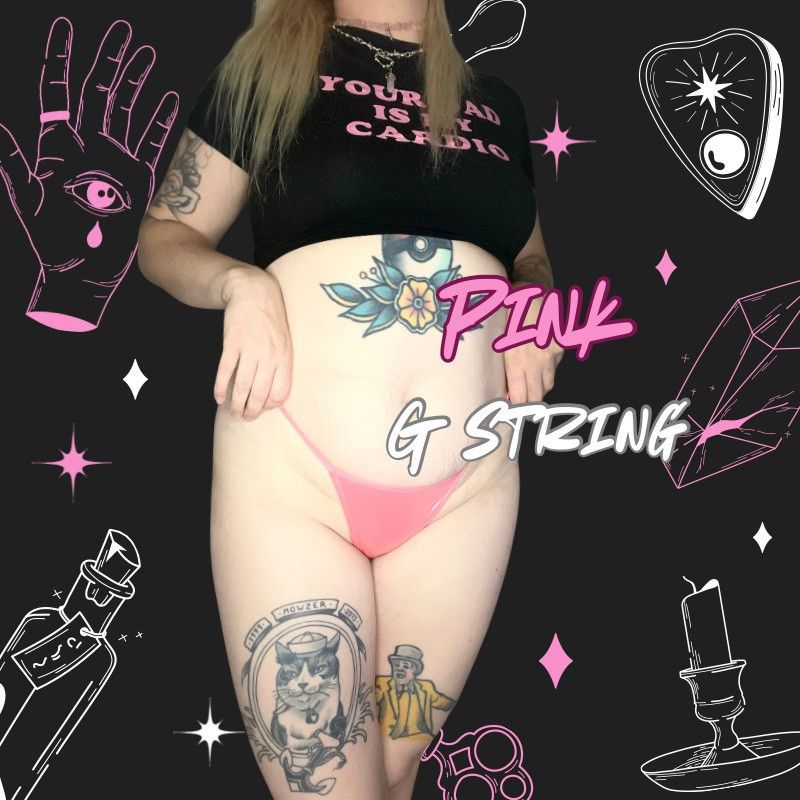 Pink PVC G String