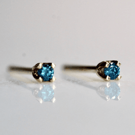 Blue diamond earrings for Me