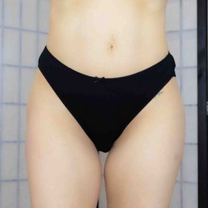 Black Cotton Panties