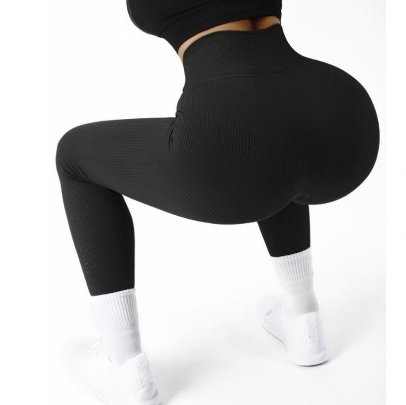 black sports leggings