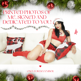 Printed photos signed and dedicated just for you