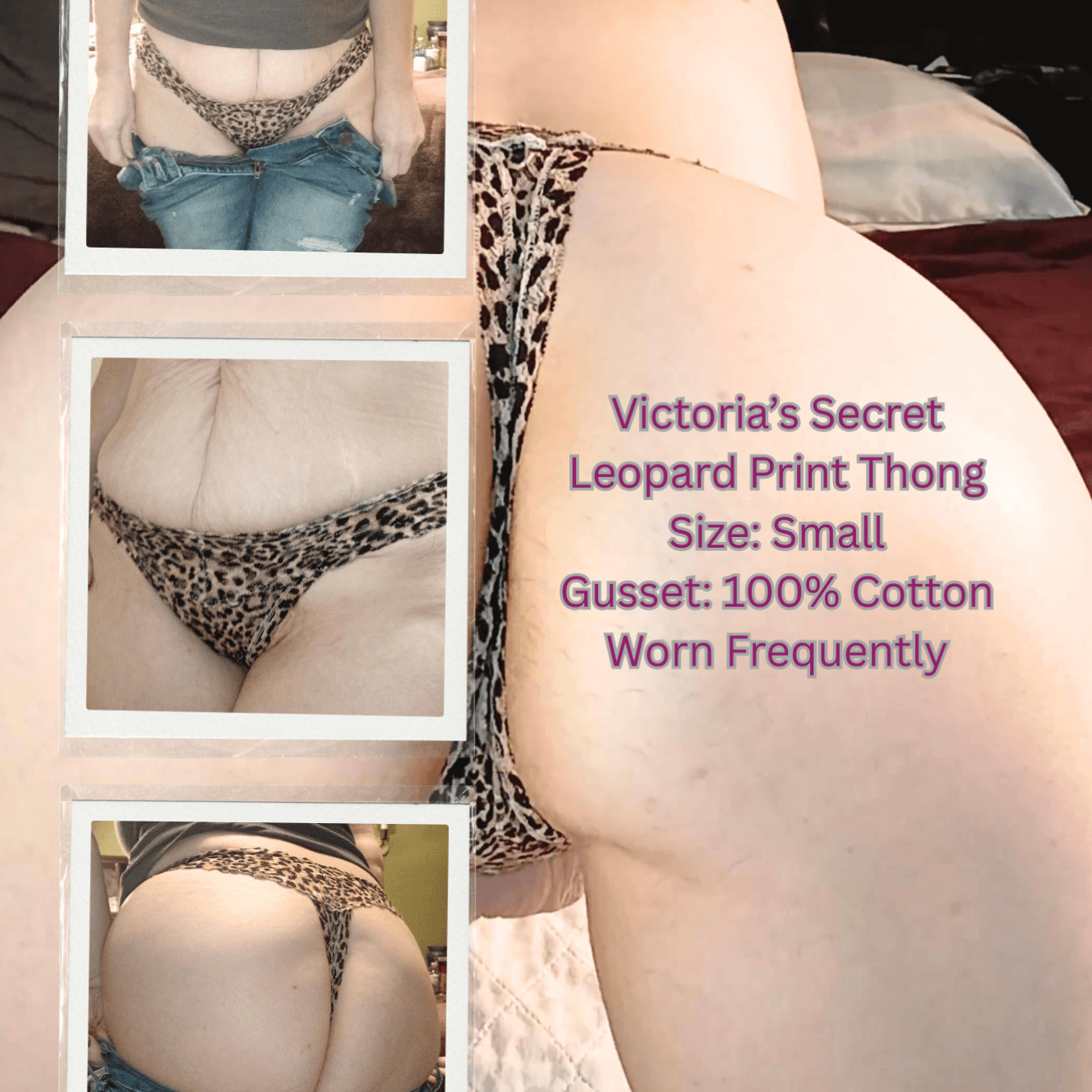 Dirty VS Leopard Print Thong