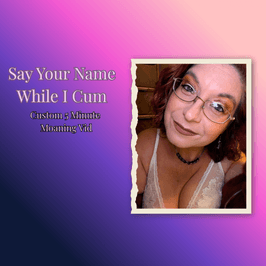 Custom Moaning Video