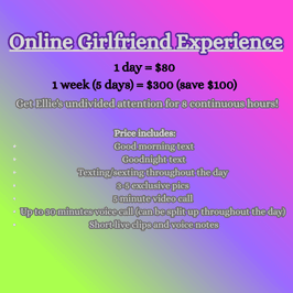 Online Girlfriend Experience