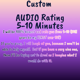 Custom Audio Rating