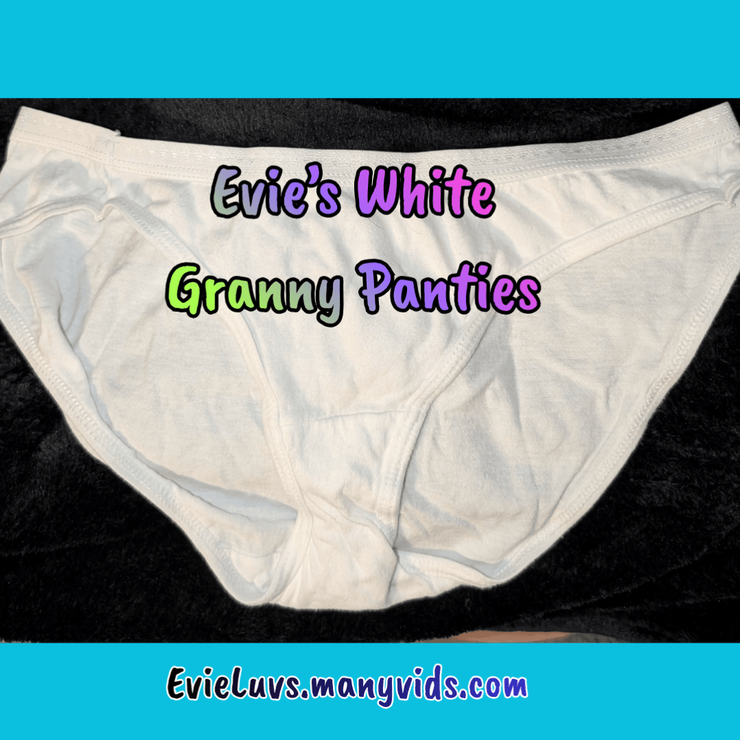 As Worn By Evie White Granny Panties