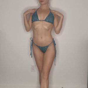 Green snake bikini