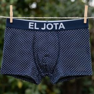 Blue Boxer With White Dots