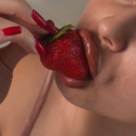 A set of 20 best photos withwith strawberries and cherries