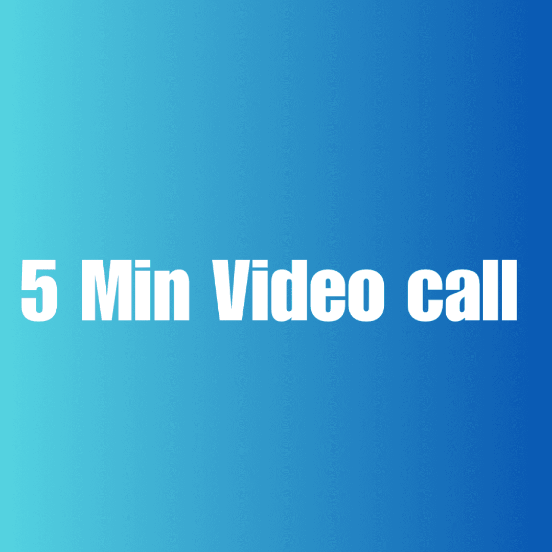 5 min video call
