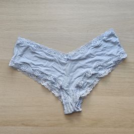 Blue Satin and Lace Hipsters