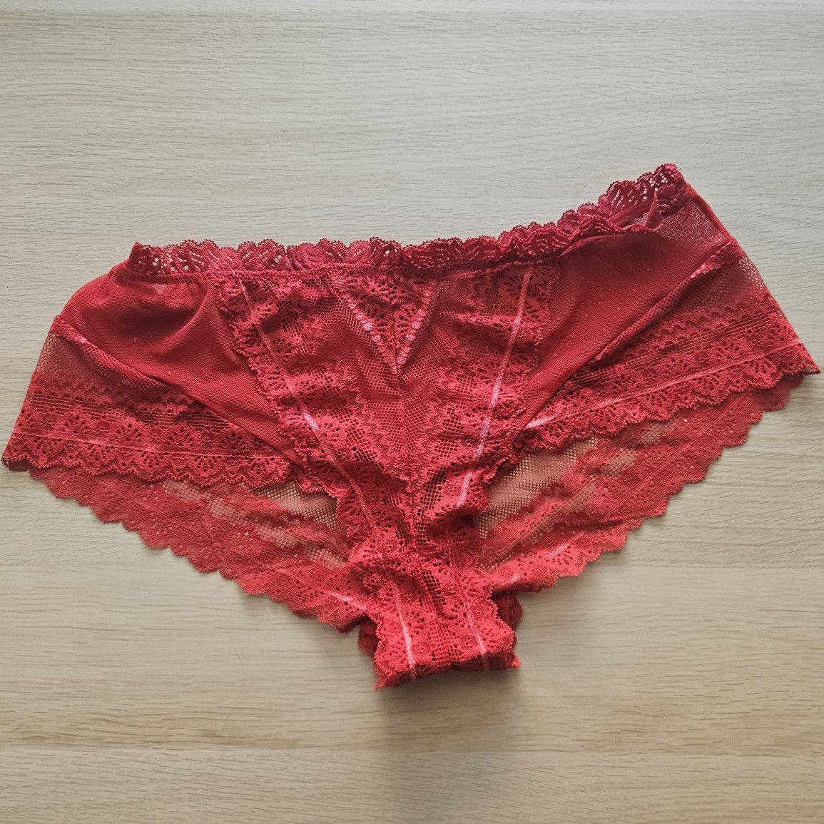 Red Lace Shorts