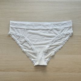 White Lace Full Back Panties