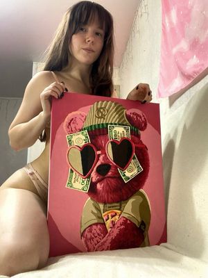 Money Bear Canvas