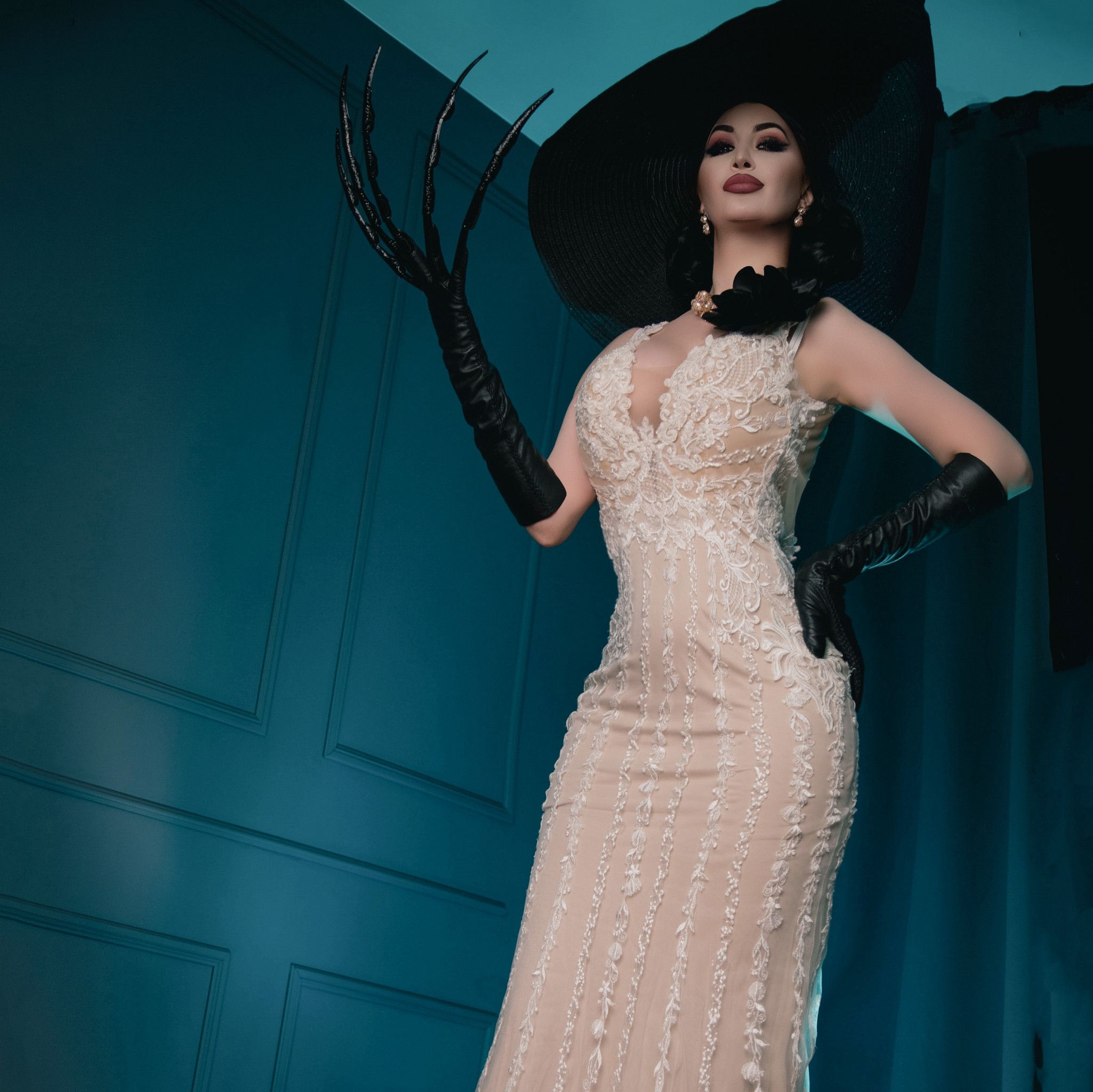 Lady Dimitrescu with a cock