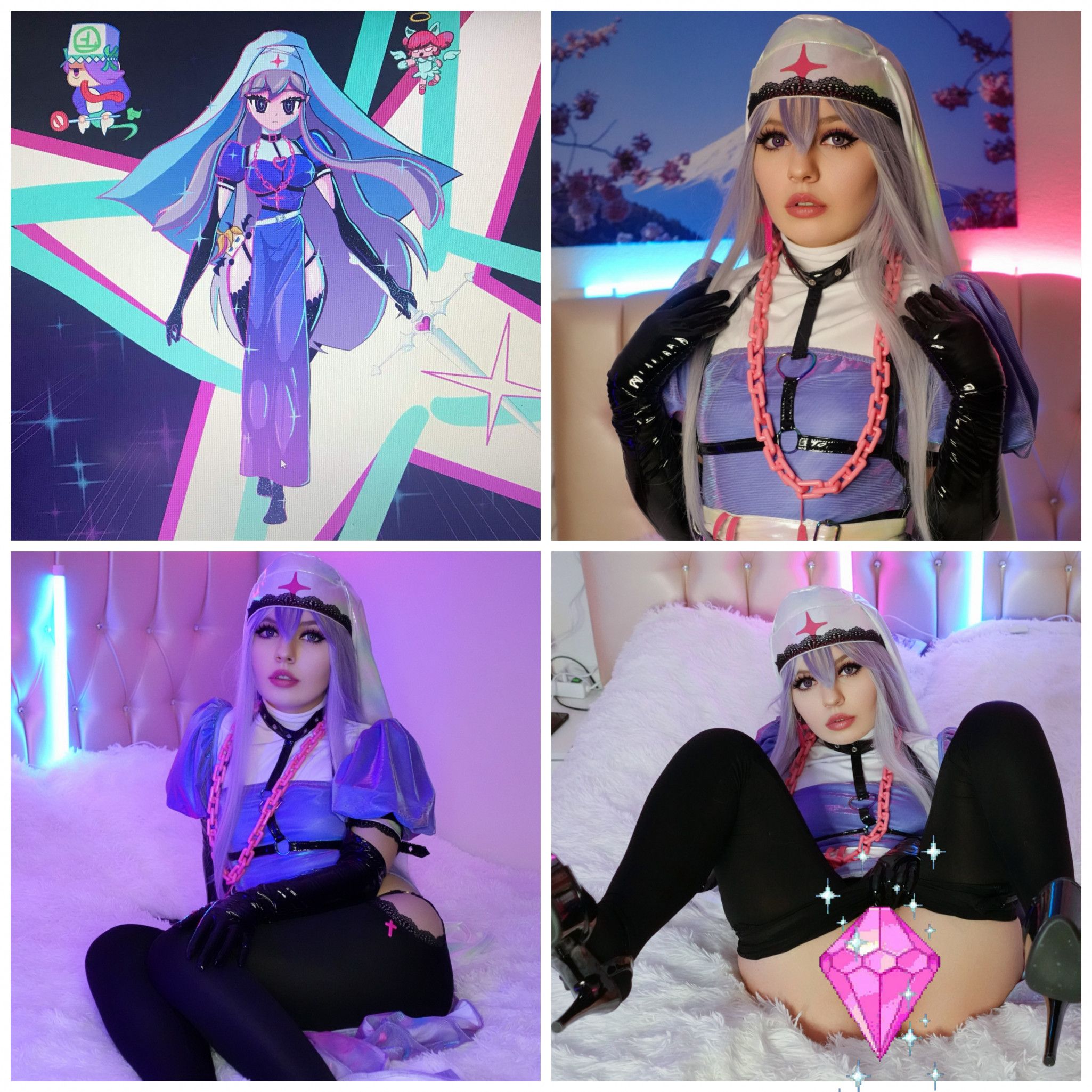 Cosplay step-Sister Marija Muse Dash photo pack