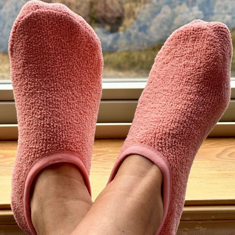 Worn Out Orange House Socks