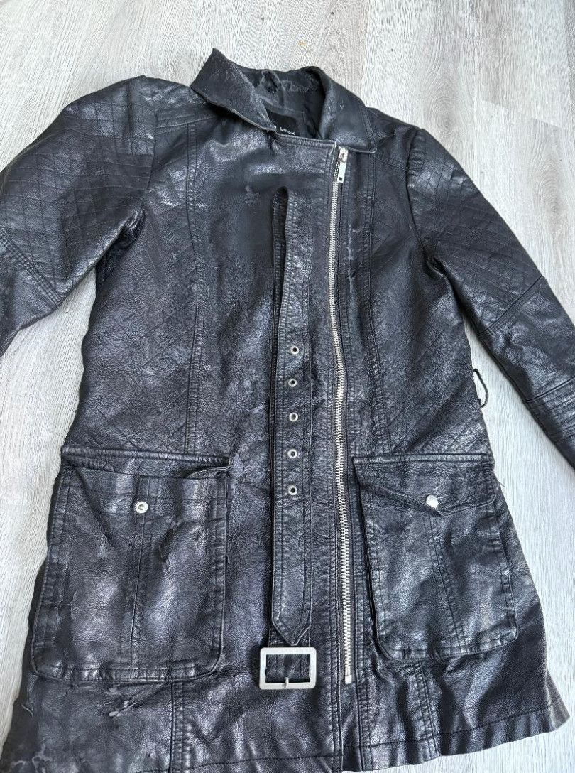 Well Worn Leather Jacket Size UK 10