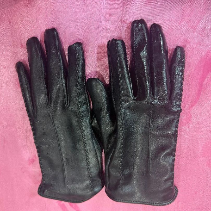Cum Covered Leather Gloves