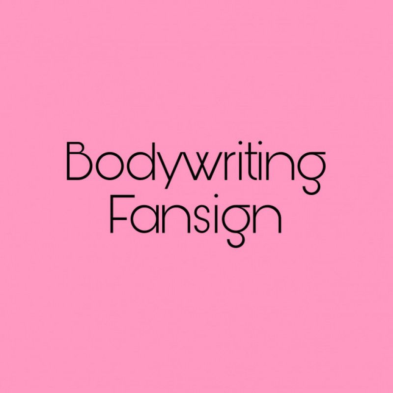 Bodywriting Fansign