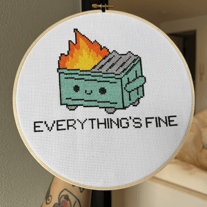 Funny Cross stitch made by me
