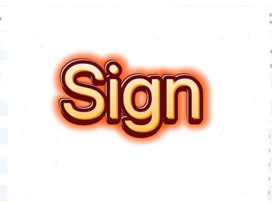 Fan Sign