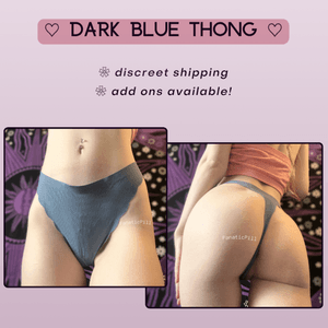 Dark Blue Thong