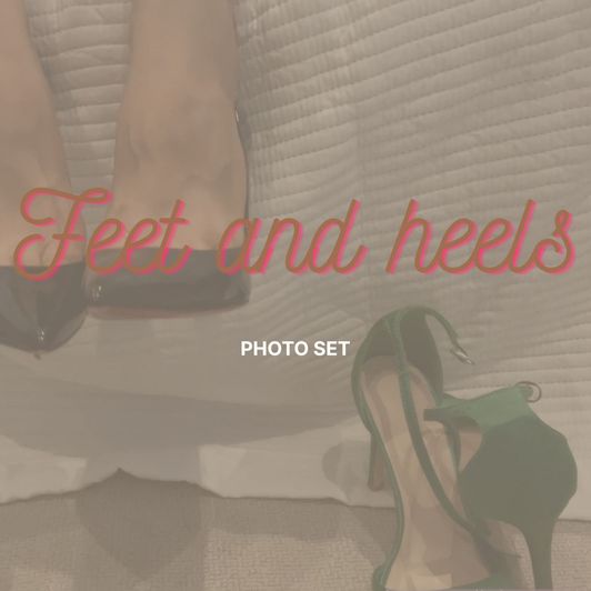 Foot and heels photo set