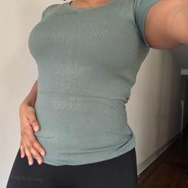 CUSTOM WEAR Teal Cotton T Shirt Hairy Ebony Armpits