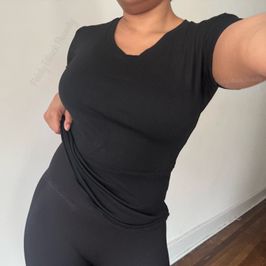 CUSTOM WEAR Black Cotton T Shirt Hairy Ebony Armpits
