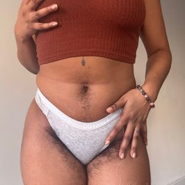 CUSTOM WEAR Used Gray Cotton Bikini Panties Hairy