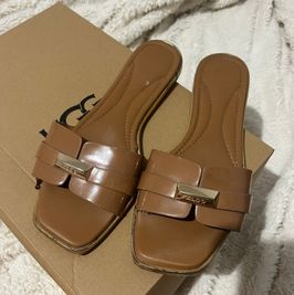 Aldo brown flat sandals