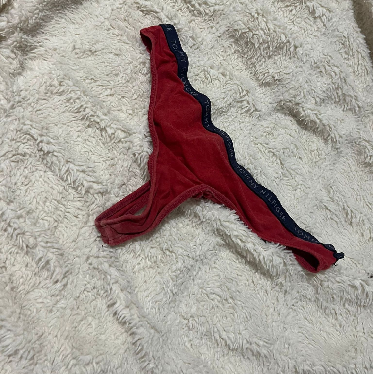 Red panties thongs