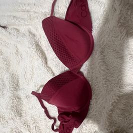 Sexy red Calvin Klein bra