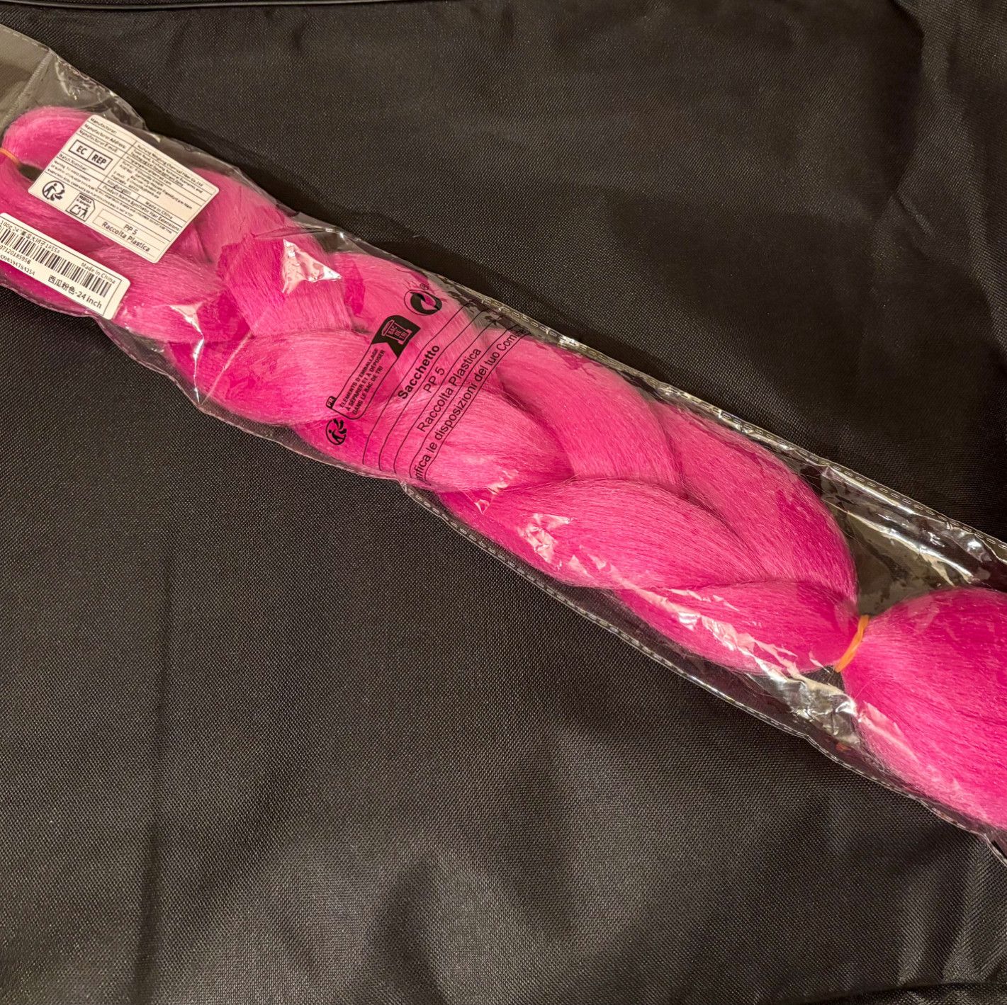 Pack Of Large Braiding Hair Pink 24 Inch For Daily Use