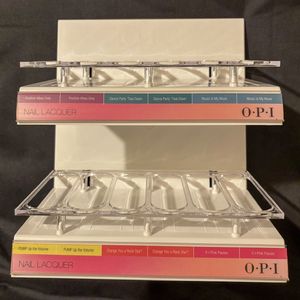 1x Preloved OPI nail lacquer White Acrylic stand holds 36 f