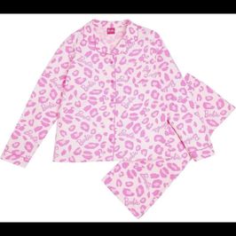 Brand New Ladies Barbie Button Detail Pyjama Set 20 UK