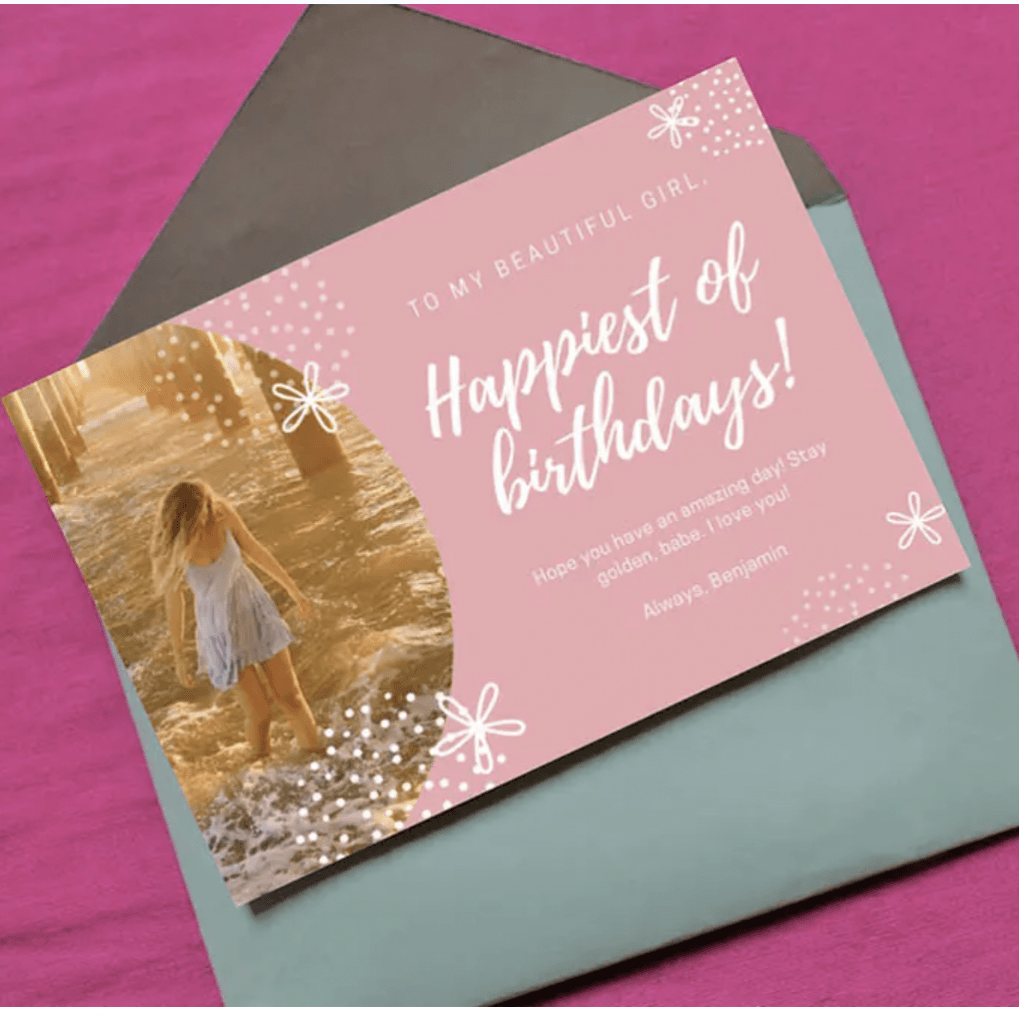 A bday card from me to you